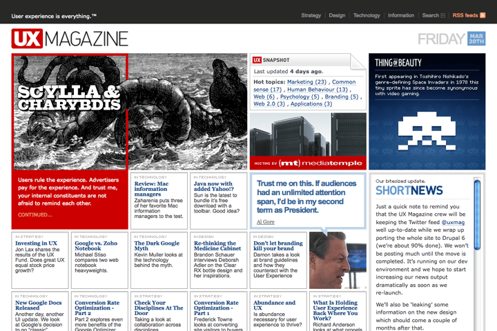 UX Magazine website preview